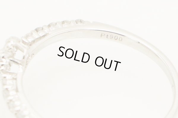 PT900 ダイアイリリング 0.30ct 1.90g　刻印