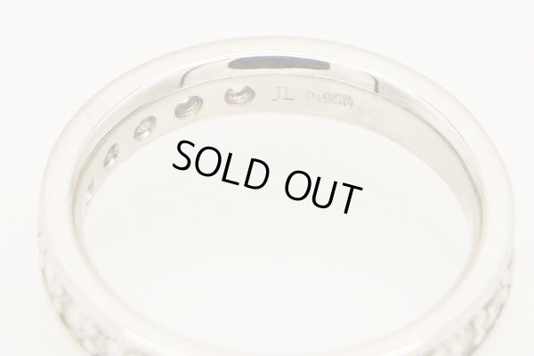 PT950 ダイアイリリング 1.00ct 4.10g　刻印