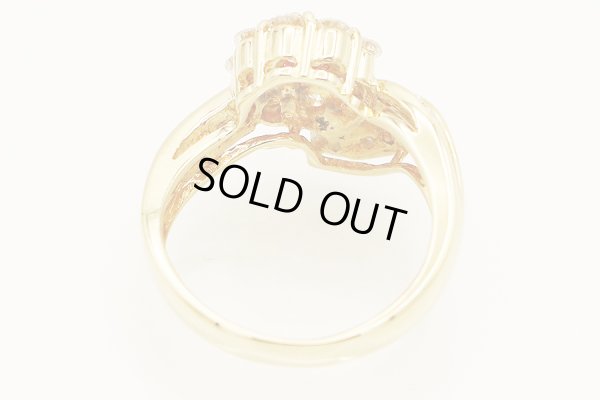 K18 ルビーダイアイリリング 0.30ct 0.69ct 5.50g　内側