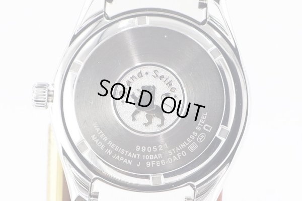 グランドセイコー　ＳＢＧＮ０１３　ＧＭＴ　９Ｆ８６－０ＡＦ０　黒文字盤　裏面拡大