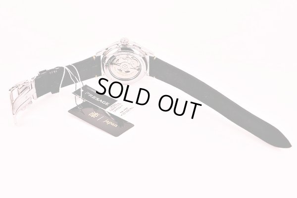 セイコー　プレサージュ　ＳＡＲＤ０１１　レトログラード　黒漆文字盤　革ベルト