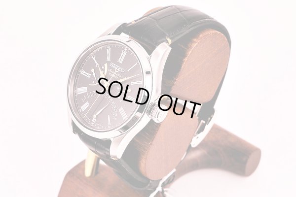 セイコー　プレサージュ　ＳＡＲＤ０１１　レトログラード　黒漆文字盤　サイド