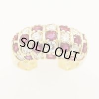 K18 ルビーダイアイリリング 2.47ct 1.40ct 10.10g