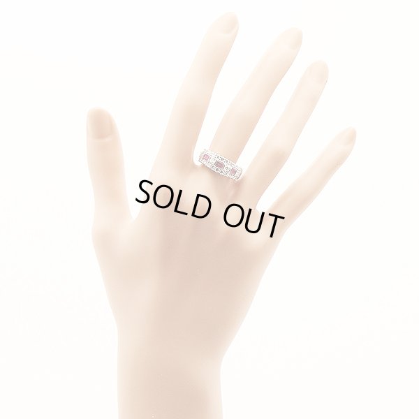 PT900 ルビーダイアイリリング 0.53ct 0.90ct 9.00g　装着イメージ