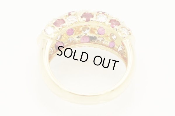 K18 ルビーダイアイリリング 2.47ct 1.40ct 10.10g　内側