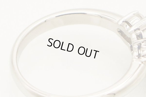 PT900 サファイアダイアイリリング 1.26ct 0.21ct 5.30g