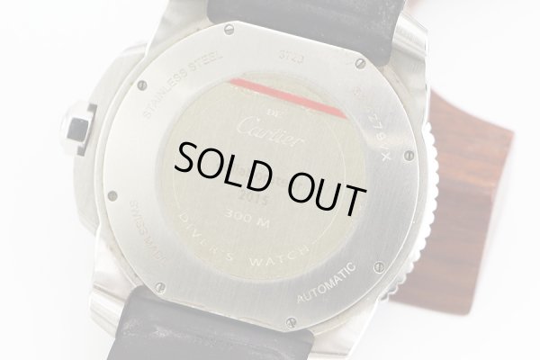 カルティエ　カリブルダイバー　３００ｍ　２０１５　黒文字盤　裏面拡大