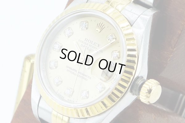 ロレックス　６９１７３Ｇ　 Ｗ番（９４年）　シャンパン文字盤　新１０Ｐ　サイド拡大
