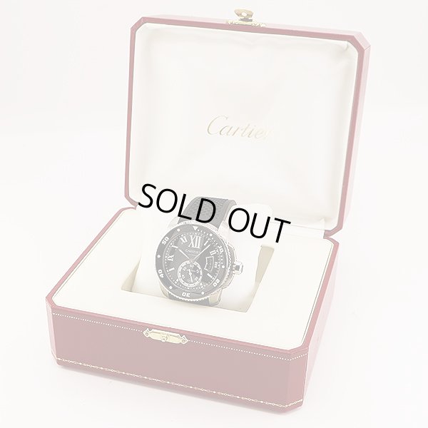 カルティエ　カリブルダイバー　３００ｍ　２０１５　黒文字盤　箱