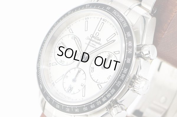 オメガ　スピードマスター　レーシング　３２６．３０．４０　銀文字盤　サイド拡大
