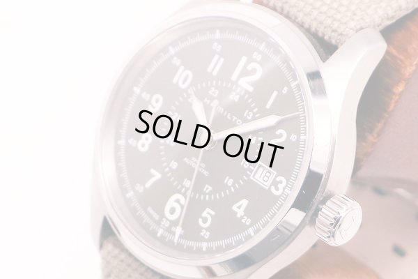 ハミルトン　カーキ　フィールド　Ｈ７０５９５０　カーキ文字盤　サイド拡大