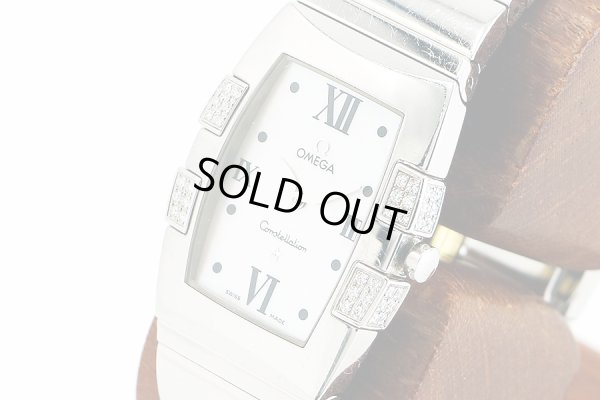 オメガ　コンステレーション・クアドラ　１５８６．７０　シェル文字盤　Ｄベゼル　サイド拡大