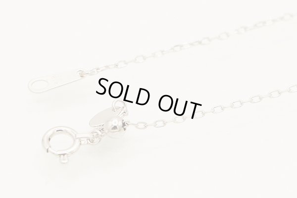 K18WG ダイアイリペンダントネックレス 0.36ct 3.10g　留め具外したイメージ(2)