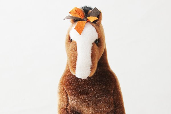 エルメス ぬいぐるみ エルミーPM ブラウン 正面拡大