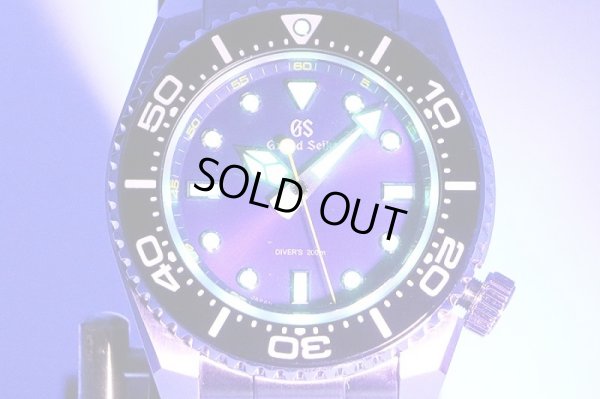 グランドセイコー　ＳＢＧＸ３３７　ダイバー　９Ｆ６１－０ＡＬ０　青文字盤　ライト