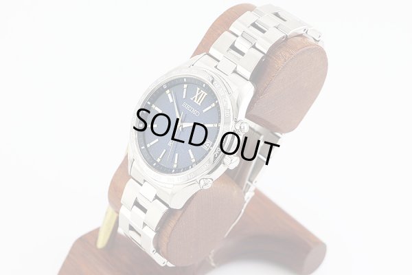 セイコー　ルキア　ＳＳＶＨ０３３　電波ソーラー　青文字盤　エターナルブルー限定　サイド