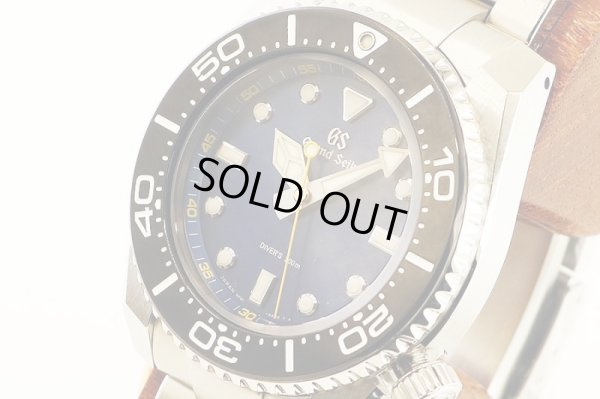 グランドセイコー　ＳＢＧＸ３３７　ダイバー　９Ｆ６１－０ＡＬ０　青文字盤　サイド拡大