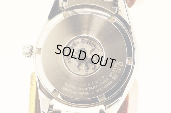 グランドセイコー　ＳＢＧＸ０５９　９Ｆ６２－０ＡＢ０　白文字盤　裏面拡大