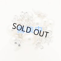 ミキモト　750WG パールダイアイリリング 0.50ct 17.50g