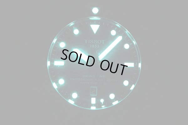 ティソ　シースター２０００プロ　Ｔ１２０．６０７　青文字盤　ライト暗闇