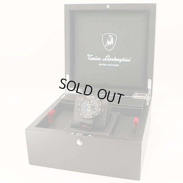 ランボルギーニ　クッシネット　ＴＬＦ－Ｔ０１３　黒文字盤　箱