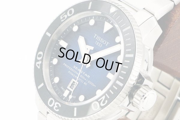 ティソ　シースター２０００プロ　Ｔ１２０．６０７　青文字盤　サイド拡大