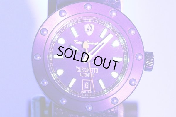 ランボルギーニ　クッシネット　ＴＬＦ－Ｔ０１３　黒文字盤　ライト