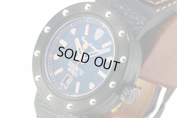 ランボルギーニ　クッシネット　ＴＬＦ－Ｔ０１３　黒文字盤　サイド拡大