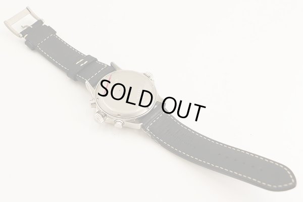 ジャンリシャール　クロノスコープ　２５０２０　黒文字盤　革ベルト状態裏面