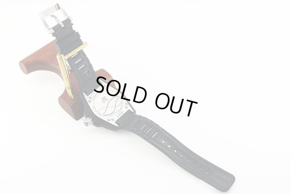 シャネル　Ｊ１２　マリーン３８　Ｈ２５６１　紺文字盤　ラバーベルト状態　裏面