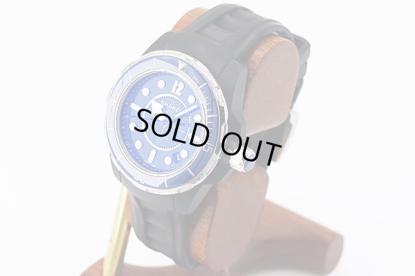 シャネル　Ｊ１２　マリーン３８　Ｈ２５６１　紺文字盤　サイド