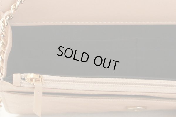 シャネル　CCフィリグリー チェーンウォレット ベージュ／ブラック　カードケース