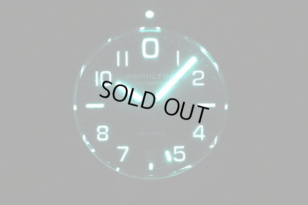 ハミルトン　カーキ　ネイビーサブ　Ｈ７８６１５０　黒文字盤　ライト暗闇