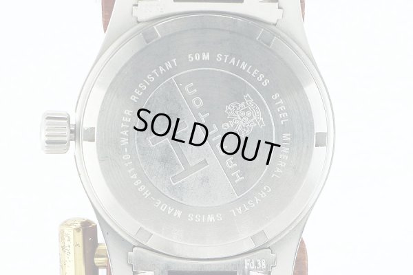 ハミルトン　カーキ　Ｈ６４８１１０　青文字盤　裏面拡大