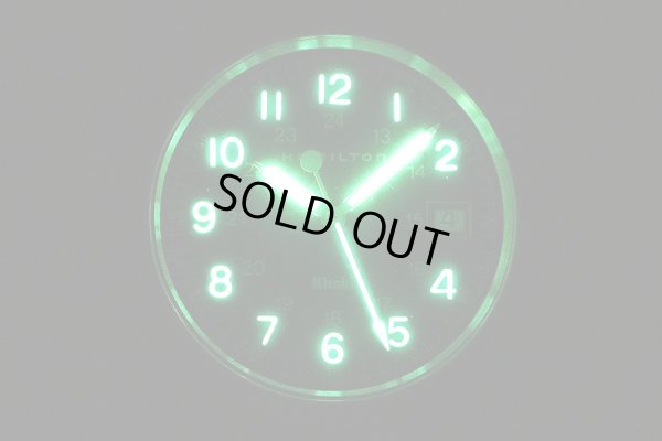 ハミルトン　カーキ　Ｈ６４８１１０　青文字盤　ライト暗闇