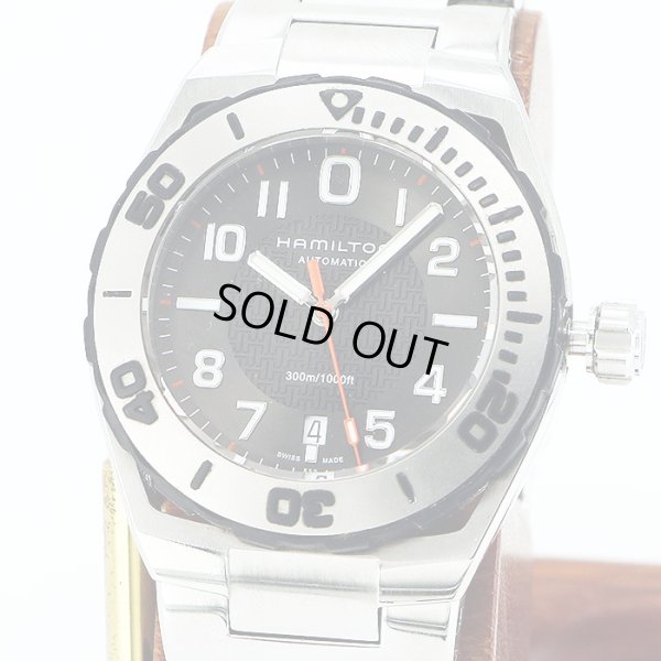 ハミルトン　カーキ　ネイビーサブ　Ｈ７８６１５０　黒文字盤