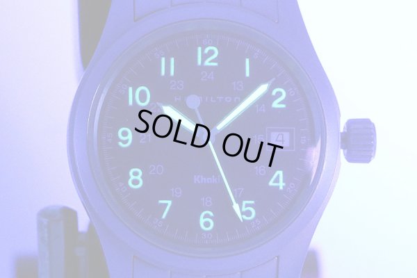 ハミルトン　カーキ　Ｈ６４８１１０　青文字盤　ライト