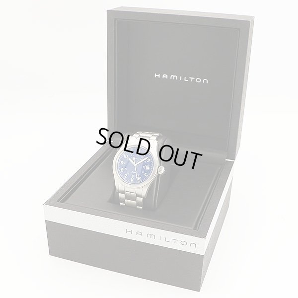 ハミルトン　カーキ　Ｈ６４８１１０　青文字盤　箱