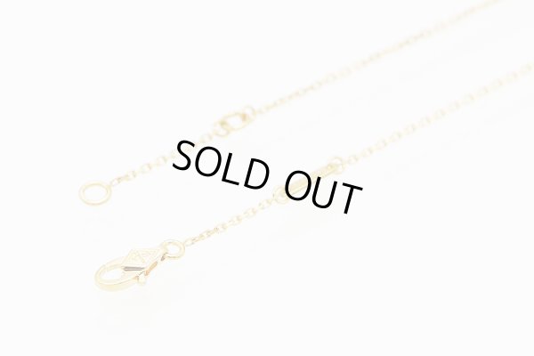 ヴァンクリーフ＆アーペル　750YG スウィート アルハンブラ パピヨン ペンダントネックレス 2.90g　留め具外したイメージ