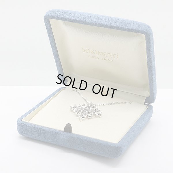 ミキモト　K18WG サファイアダイアイリペンダントネックレス 1.70ct 0.87ct 6.90g　箱イメージ(2)