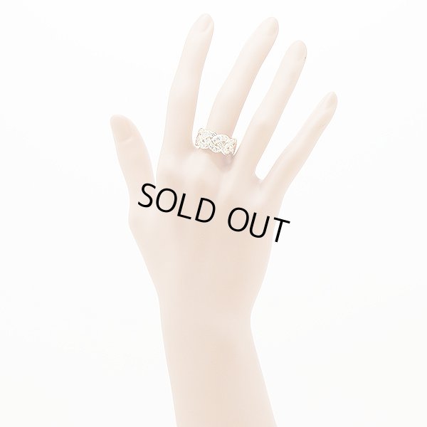 ミキモト　K18 ダイアイリリング 1.18ct 7.50g　装着イメージ