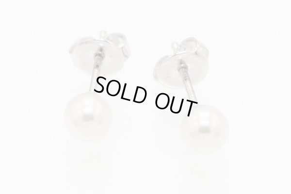 ミキモト　K18WG パールイリピアス 5.0mmUP 1.40g　拡大