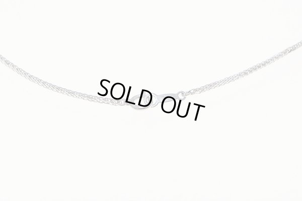 ミキモト　K18WG サファイアダイアイリペンダントネックレス 1.70ct 0.87ct 6.90g　留め具