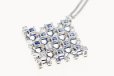 ミキモト　K18WG サファイアダイアイリペンダントネックレス 1.70ct 0.87ct 6.90g　裏面