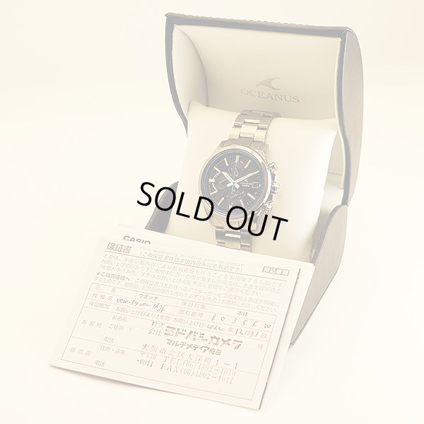 カシオ　オシアナス　ＯＣＷ－Ｔ４０００　５６５２　黒文字盤　箱・保証書