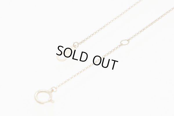 タサキ　K18 パールシェルダイアイリペンダントネックレス 0.02ct 4.20g　留め具外したイメージ