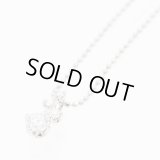 星の砂　PT850/900 ダイアイリペンダントネックレス 0.26ct 2.90g
