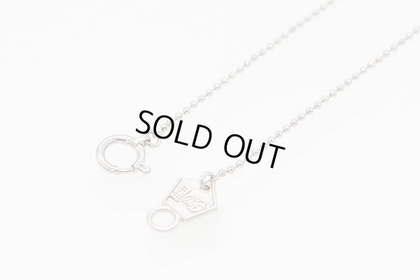 星の砂　PT850/900 ダイアイリペンダントネックレス 0.26ct 2.90g　留め具外したイメージ　表面