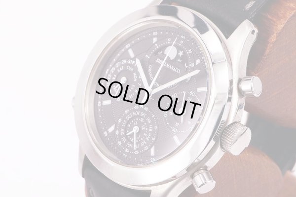 シェルマン　デュアルタイムリピーター　銀文字盤　サイド拡大