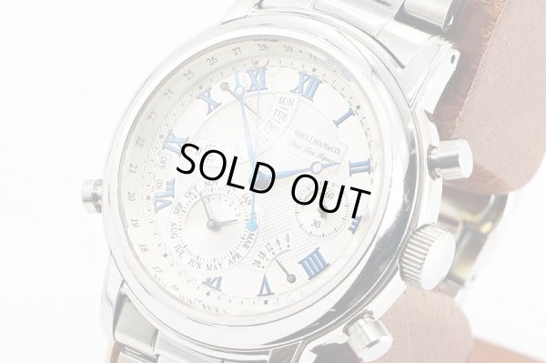 シェルマン　グランドコンプリケーション　黒文字盤　サイド拡大